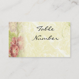 Tarjetas de número de tabla floral inspiradas en l