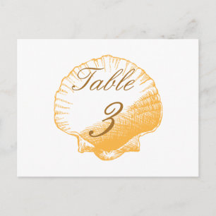 Tarjetas de números de la mesa de bodas de la play