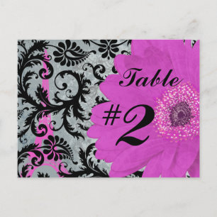 Tarjetas de números de la mesa Eiffel Tower Gerber