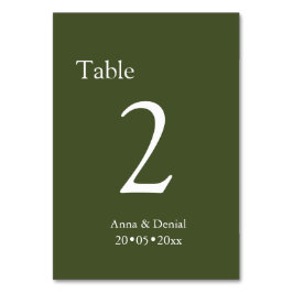 Tarjetas de números de mesa taupe pálido