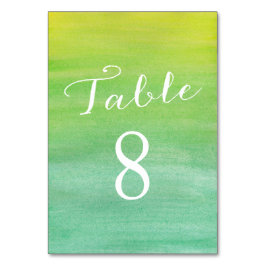 Tarjetas de números de tabla de amor puro / Esmera