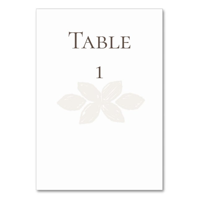 Tarjetas de números de tabla de Boda Boho (Anverso)