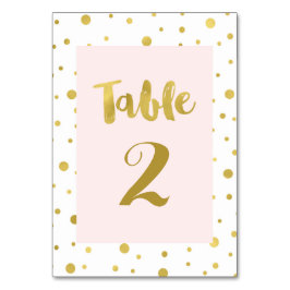 Tarjetas de números de tabla de Boda Rubor de Conf