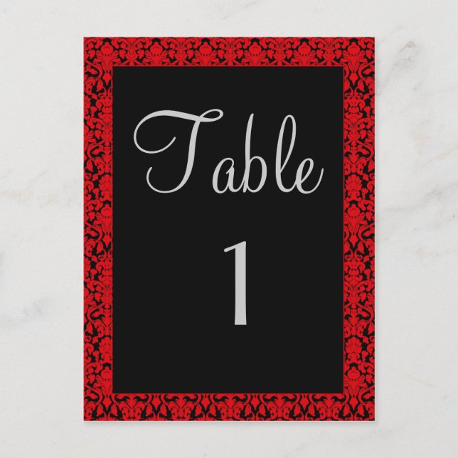 Tarjetas de números de tabla de damascos negros y  (Anverso)