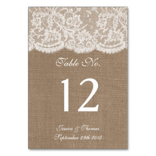 Tarjetas de números de tabla de la colección Burla