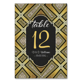 Tarjetas de números de tabla de patrón negro de or