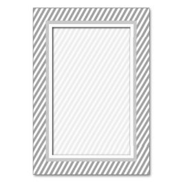 Tarjetas de números de tabla rayados grises de per