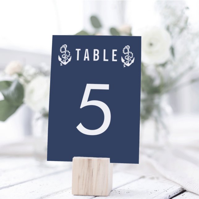 Tarjetas de números de tabla | Ropa náutica y Anch (Subido por el creador)