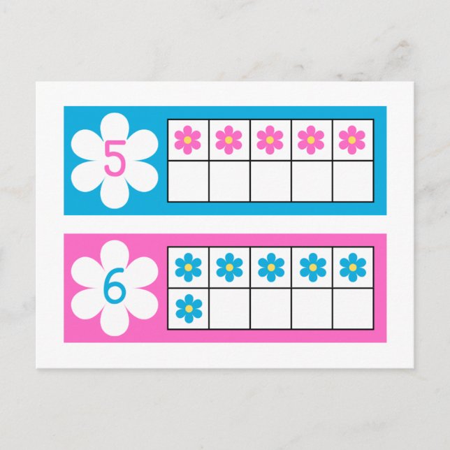 Tarjetas de Números, Tarjetas Flash de Recuento pa (Anverso)