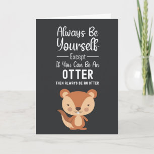 Tarjetas de Nutria Adorables Humor Animales Divert