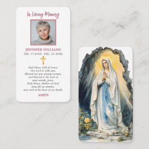 Tarjetas de Oración Católicas Nuestra Señora de Lo