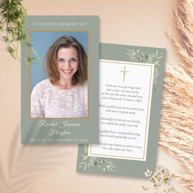 Tarjetas de oración con foto memorial de funeral d (Subido por el creador)