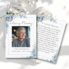 Tarjetas de Oración con Fotos de Flores Nomeolvide