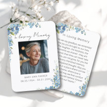 Tarjetas de Oración con Fotos de Flores Nomeolvide