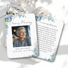 Tarjetas de Oración con Fotos de Flores Nomeolvide