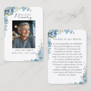 Tarjetas de Oración con Fotos de Flores Nomeolvide