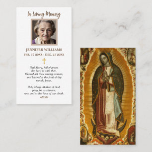 Tarjetas de Oración Cristianas Nuestra Señora de G