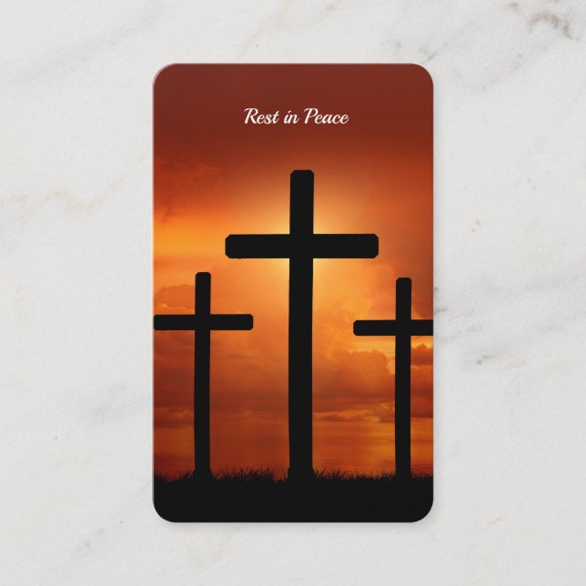 Tarjetas de oración | Crosses Deluxe (Anverso)