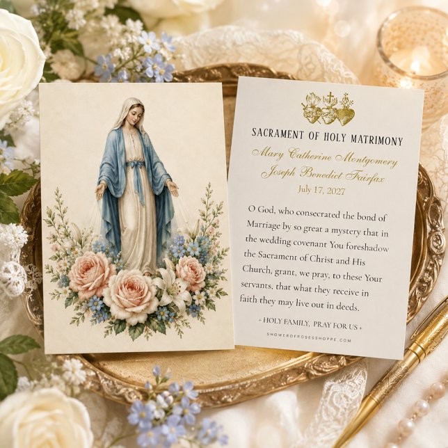 Tarjetas de oración de boda católica de la Beata M (Subido por el creador)