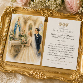 Tarjetas de Oración de Boda de Santo Matrimonio Vi