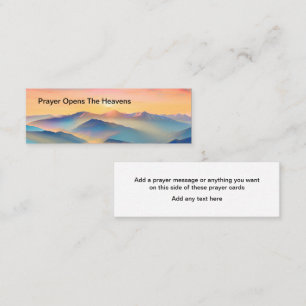 Tarjetas de oración de fe cristiana