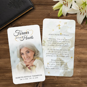 Tarjetas de Oración de Poema Memorial para Siempre