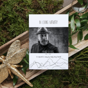 Tarjetas de Oración Elegantes Modernas En Memoria