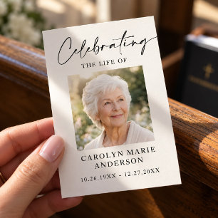 Tarjetas de oración funeraria personalizadas conme
