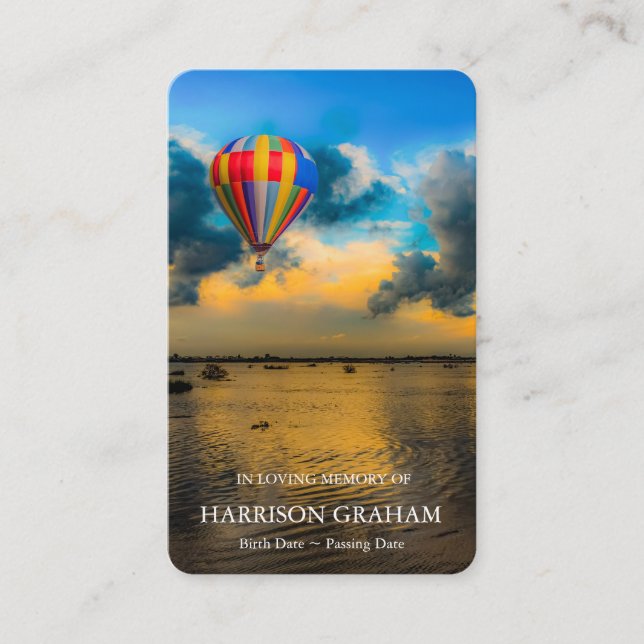 Tarjetas de oración | Lago Sunset Deluxe (Anverso)