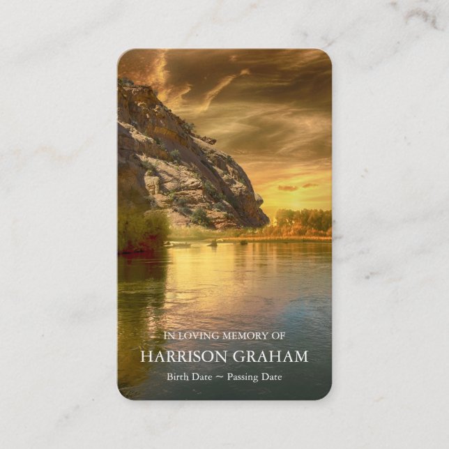 Tarjetas de oración | Lake Mountain Deluxe (Anverso)