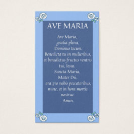 Tarjetas de Oración Latinas AVE MARIA
