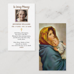 Tarjetas de Oración Madonnina Madonna de las Calle