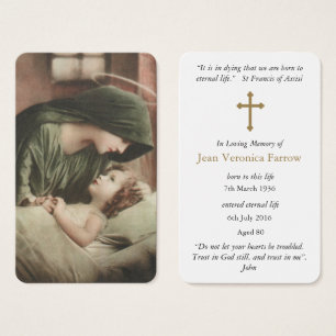 Tarjetas de oración   Madre María