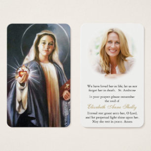 Tarjetas de oración   Mantener El Sagrado Corazón