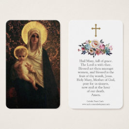 Tarjetas de oración | Mary & Baby Jesus 01