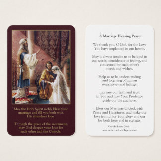 Tarjetas de oración | Mary & Joseph Boda