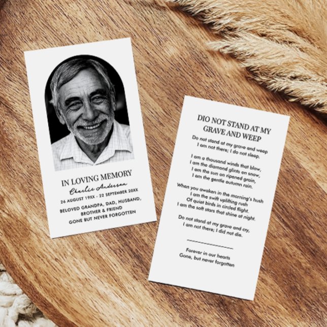 Tarjetas de Oración Memorial de Fotos de Arquitect (Subido por el creador)