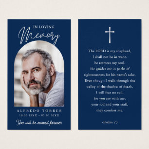 Tarjetas de oración memoriales funerarias modernas