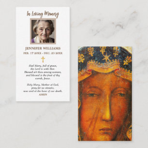 Tarjetas de Oración Nuestra Señora de Czestochau M