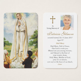 Tarjetas de oración | Nuestra Señora de Fátima