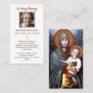 Tarjetas de Oración Nuestra Señora de Fátima de Po