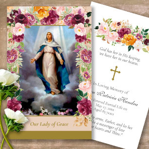 Tarjetas de oración   Nuestra Señora de Grace - De
