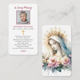 Tarjetas de Oración Nuestra Señora de las Flores R