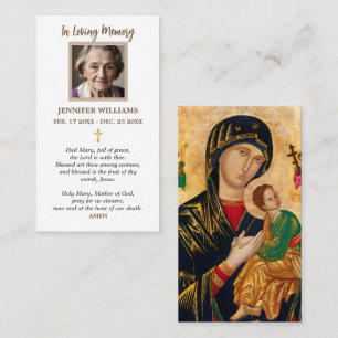 Tarjetas de Oración Nuestra Señora del Perpetuo So