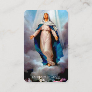 Tarjetas de oración   Nuestra Señora Deluxe