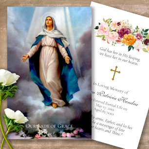 Tarjetas de oración   Nuestra Señora - Lujo