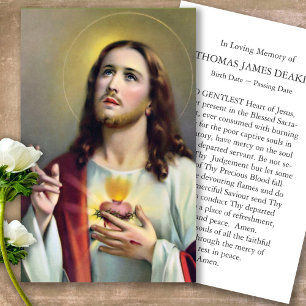 Tarjetas de oración   Sagrado Corazón de Jesús
