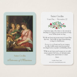 Tarjetas de oración | San Cecilia 1