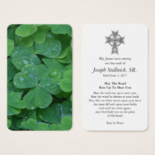 Tarjetas de oración   Shamrock 2