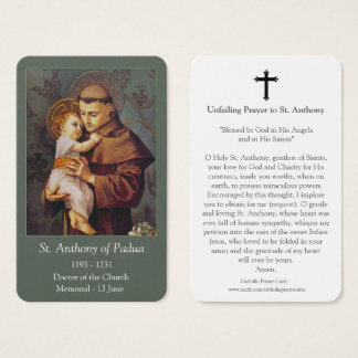 Tarjetas de oración | St Anthony 02